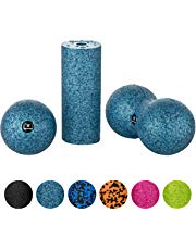 BODYMATE Faszien Mini-Set Mini-Faszien-Rolle L15xD6cm, Ball D8cm und Duo-Ball D8cm im Set