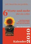 Buchcover - 6 Worte und mehr über das Leben. 