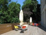Terrasse in der Bibliothek der AK Wien
