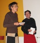 Gabriele Stöger von Webbrain und Brigitte Kaiser von der Bücherei Sandleiten