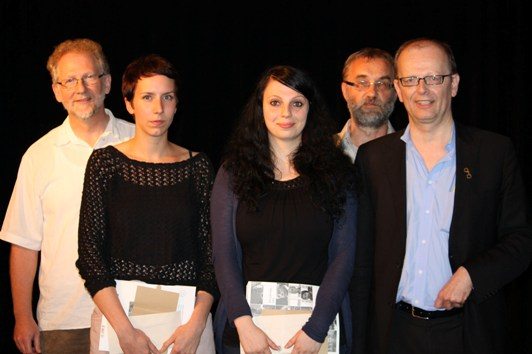© LWL Die Sieger des Wettbewerbs: Ludger Haumann, Lara Sielmann, Stefanie Heim, Walter Wehner, Reinhard Jahn (v.l.)