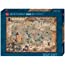 HEYE 29847 Pirate World Standart 2000 Teile, Map Art, inkl. Poster, Teal/Turquoise Green