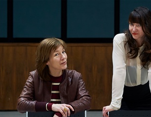 Clarissa Stadler und Christine Scheucher im Studio 3 des ORF Funkhauses in Wien