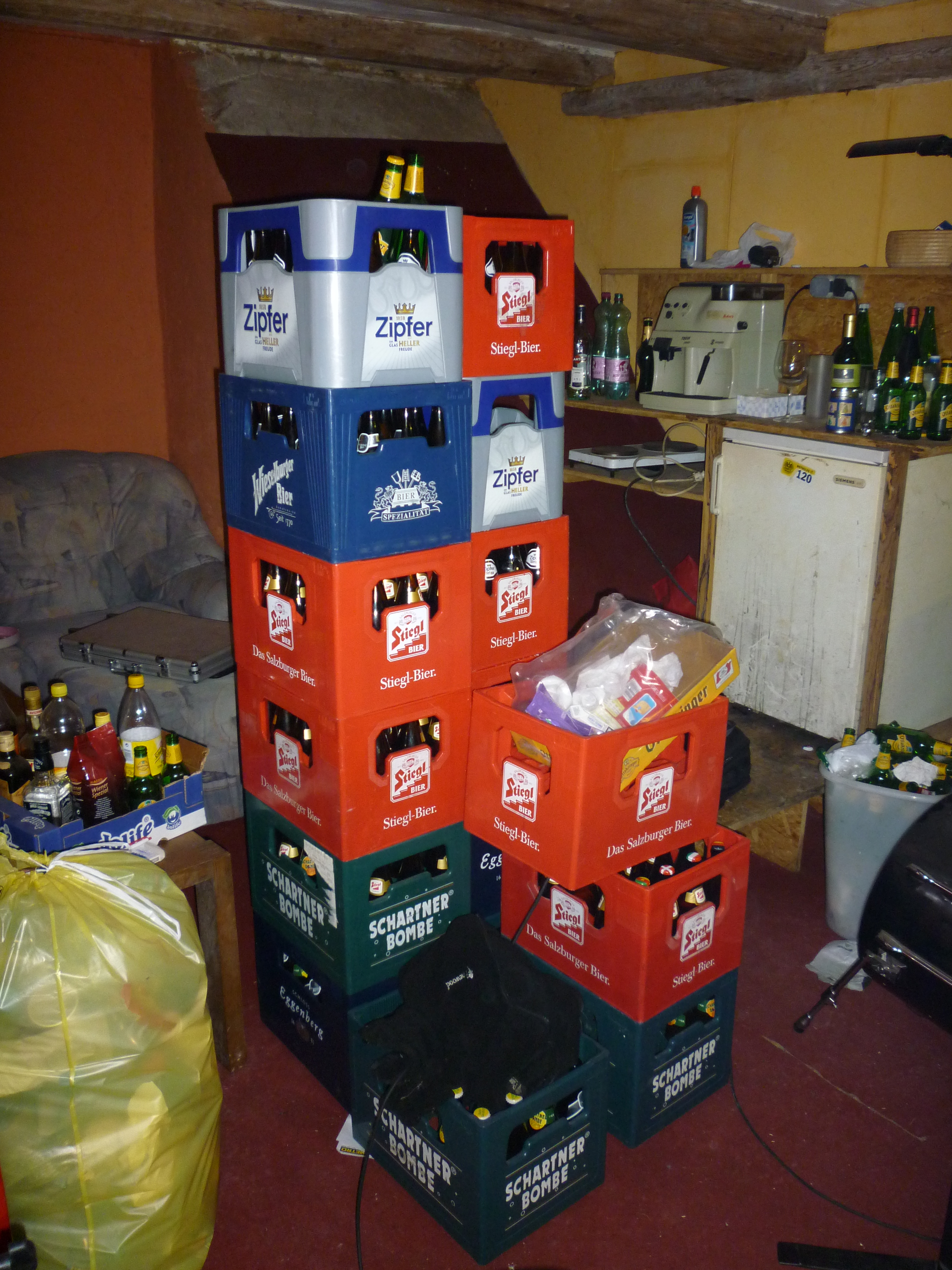 und zum Trinken gab es auch