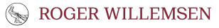 Logo Roger Willemsen Autorenseite: Fischermann im Kreis und Autorenname