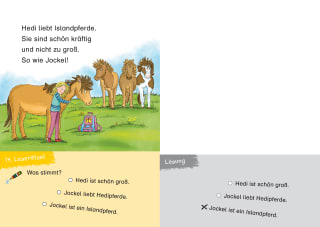 Duden Leseprofi – 3-Minuten-Leserätsel für Erstleser: Riesengroßes Pferdeglück Zusatzmaterial