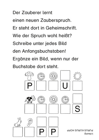klein & clever: Tierische Wortschatz-Rätsel Zusatzmaterial