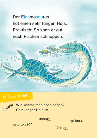 Duden Leseprofi – 3-Minuten-Leserätsel für Erstleser: Vorsicht, Dinos! Zusatzmaterial