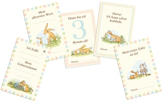 Weißt du eigentlich, wie lieb ich dich hab? Meilensteinkarten-Geschenkset Zusatzmaterial