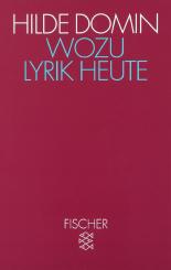 Wozu Lyrik heute