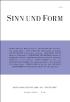 Sinn und Form 5/2015
