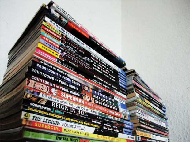 dc comic trade paperback pile 2011 WordPress