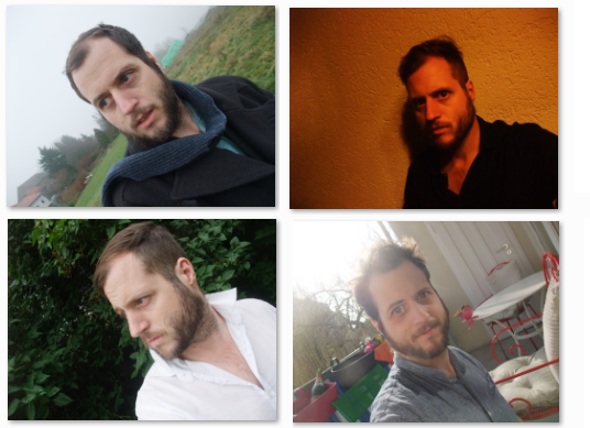 mein kopf in unzähligen variationen