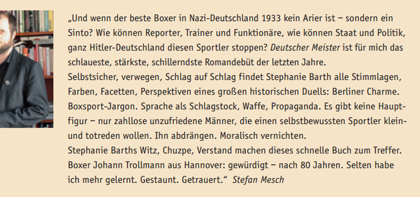 Stephanie Barth Deutscher Meister Büchergilde-Empfehlung Stefan Mesch