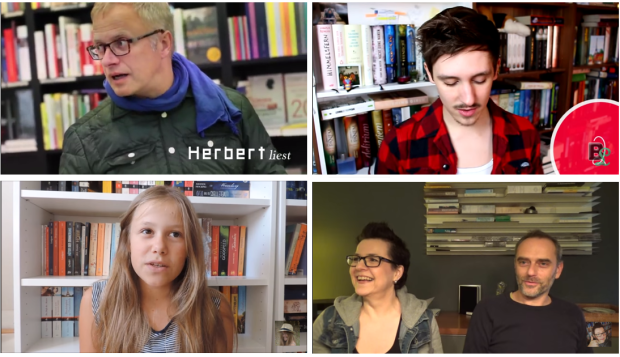 Buchvlogs, Booktube Deutschlandradio. Herbert Grieshop, BrividoLibro, Leseeule Theresa, Andrea Kossi Koßmann