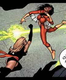 "Civil War", Marvel Comics 2006. Art by Steve McNiven.