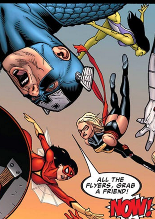 "Civil War", Marvel Comics 2006. Art by Steve McNiven.