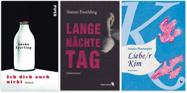 deutsche schwule literatur, Sacha Sperling, Simon Froehling, Jannis Plastargias
