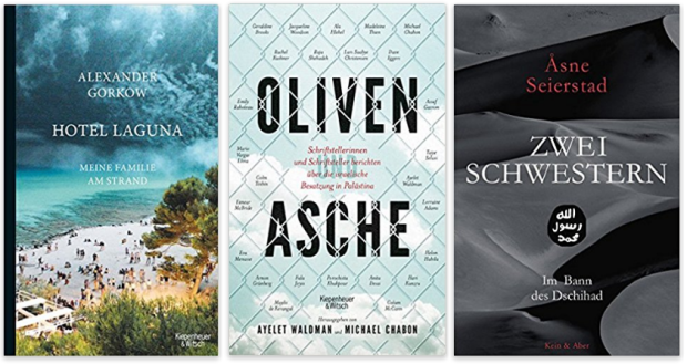 neue Sachbücher 2017 Alexander Gorkow, Ayelet Walman und Michael Chabon, Asne Seierstad