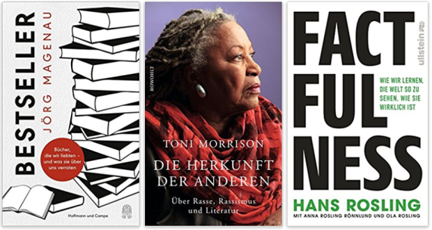 Sachbücher 2018 Jörg Magenau, Toni Morrison, Hans Rosling