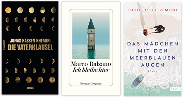 24 2020 Bücher des Jahres, Romane des Jahres - Jonas Hassen Khemiri, Marco Balzano, Odile d'Oultremont