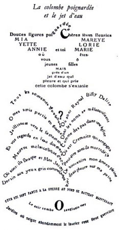 Guillaume Apollinaire, la colombe poignardée et le jet d'eau.