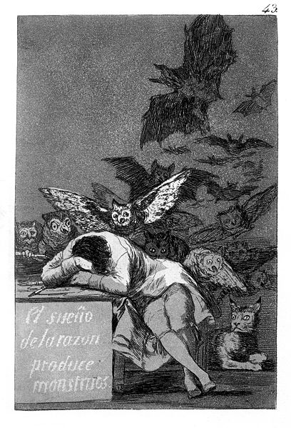 Fracisco de Goya: El sueño de la razón produce monstruos