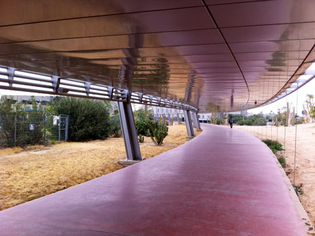 Beer Sheva, zwischen Bahnstation und Uni-Campus