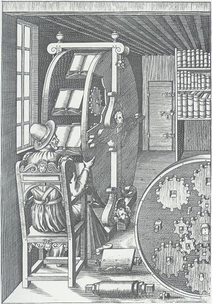 Lesemaschine (Bücherrad) von Agostino Ramelli