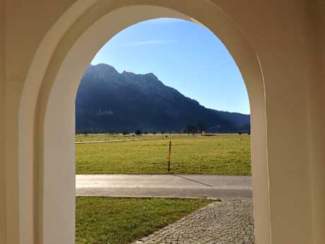 Neuschwanstein im Gegenlicht