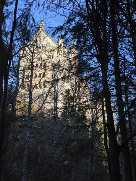 Neuschwanstein, Blick zurück auf dem Marienweg