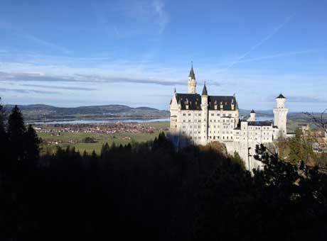 Neuschwanstein, Schlossblick von der Marienbrücke
