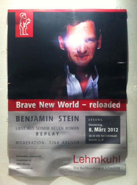 »Replay«-Buchpremiere bei Lehmkuhl am 8 März 2012