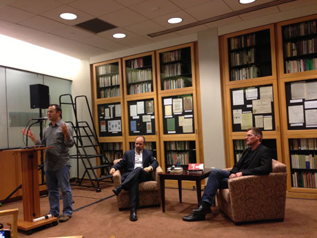 Chad Post, Brian Zumhagen und ich (v.l.n.r.) in der University of Rochester