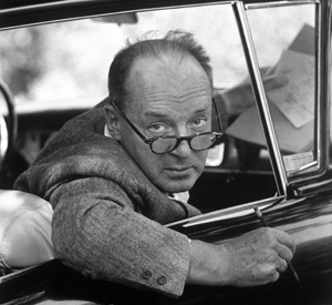 Vladimir Nabokov sits in a parked car in Ithaca, New York, September 1958. Carl Mydans/Time & Life Pictures/Getty Images