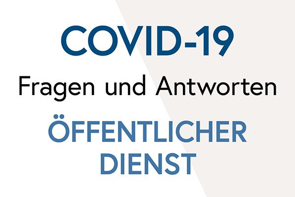 Teaser Covid19 Öffentlicher Dienst 600x400