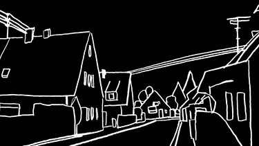 Föhrenwald-Zeichnung | Bild: Michaela Melian