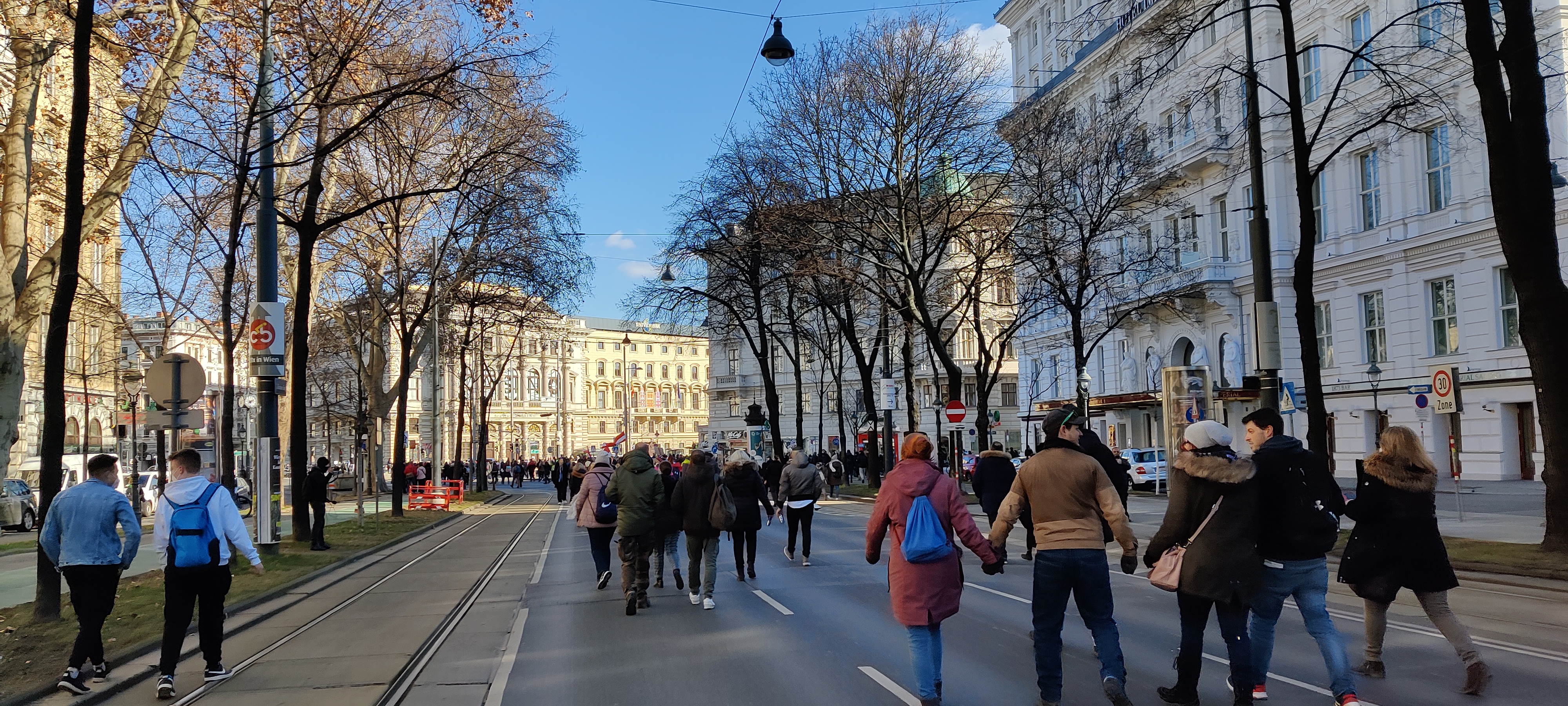 Spaziergang über die Ringstraße