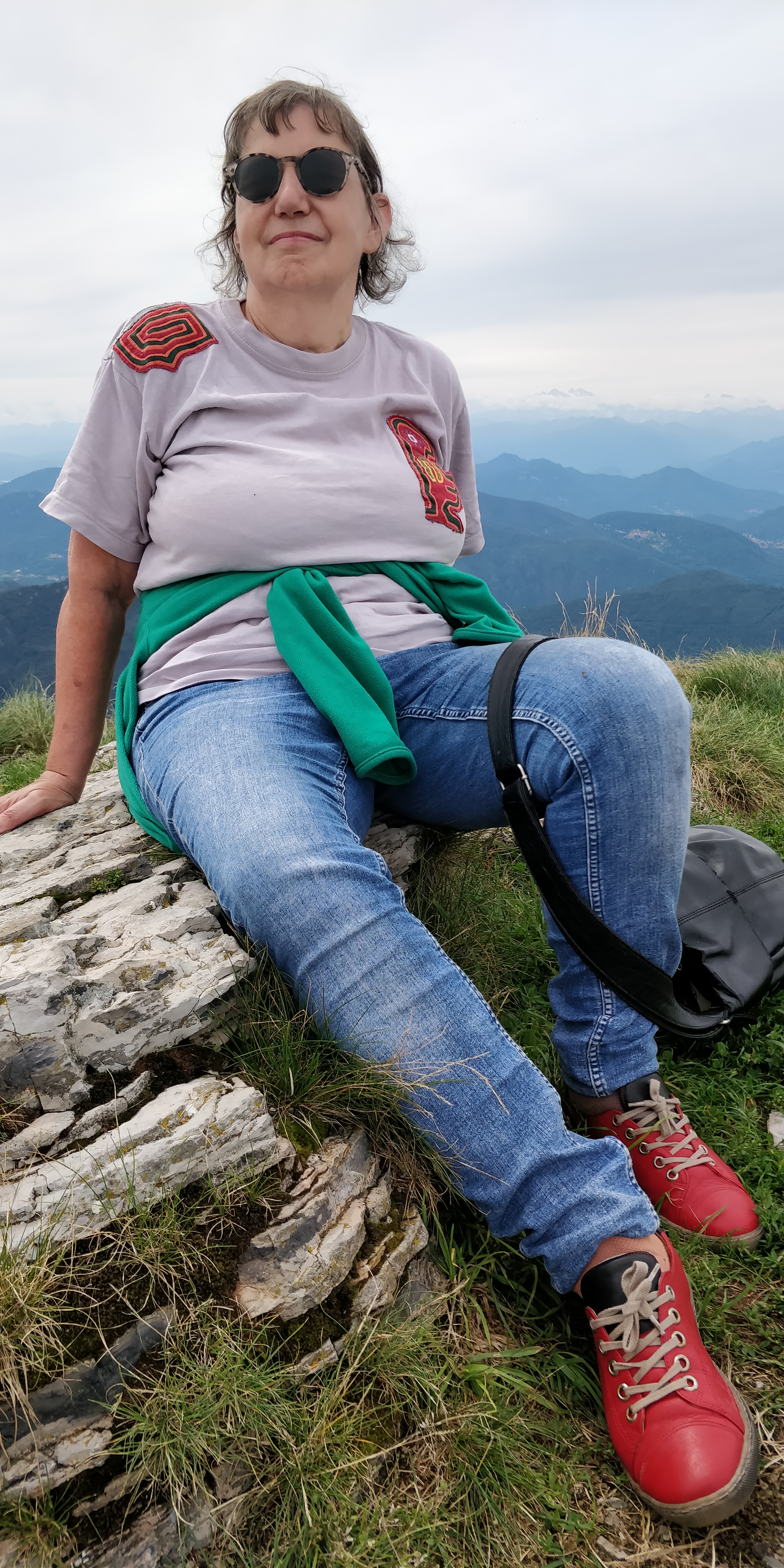 Monte Generoso, rechts von Evas linker Schulter die Monte Rosa