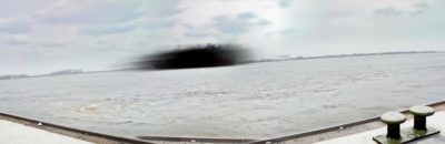 Ship in a storm