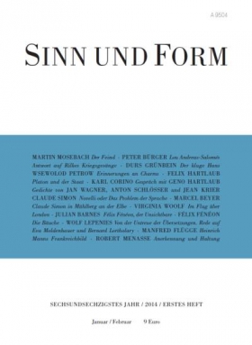 Sinn und Form Heft 1/2014