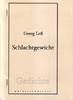 Georg Leß, Schlachtgewicht, Parasitenpresse