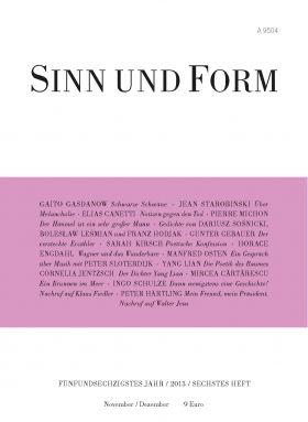 Sinn und Form, Heft 6, Akademie der Künste