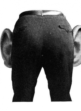 Arsch Mit Ohren (‘Arse with ears’), German slang for 'a complete idiot') aka ‘A Berlin Saying’, photomontage by John Heartfield for Kurt Tucholsky's 'Deutschland, Deutschland über alles', 1929.