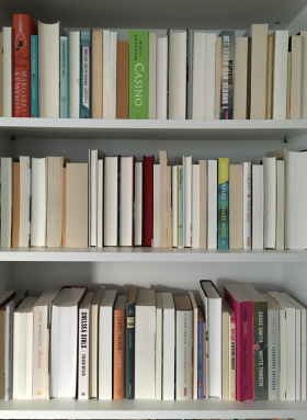 my white male bookshelf steht bei Lars Meijer, niederländischer Lyriker