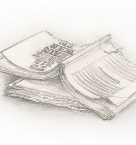 Monatliche Kolumne des Kultursalons Madame Schoscha, illustriert von Felix Pestemer