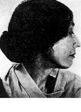 Photograph from "Lola Ridge," Living Authors, A Book of Biographies, ed. Dilly Tante (New York: H. W. Wilson, 1935) 341.