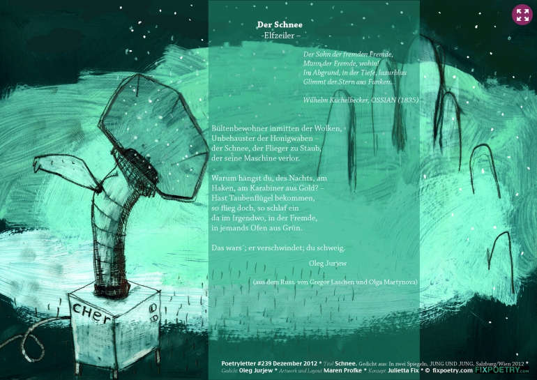Poetryletter 239, Oleg Jurjew, Maren Profke