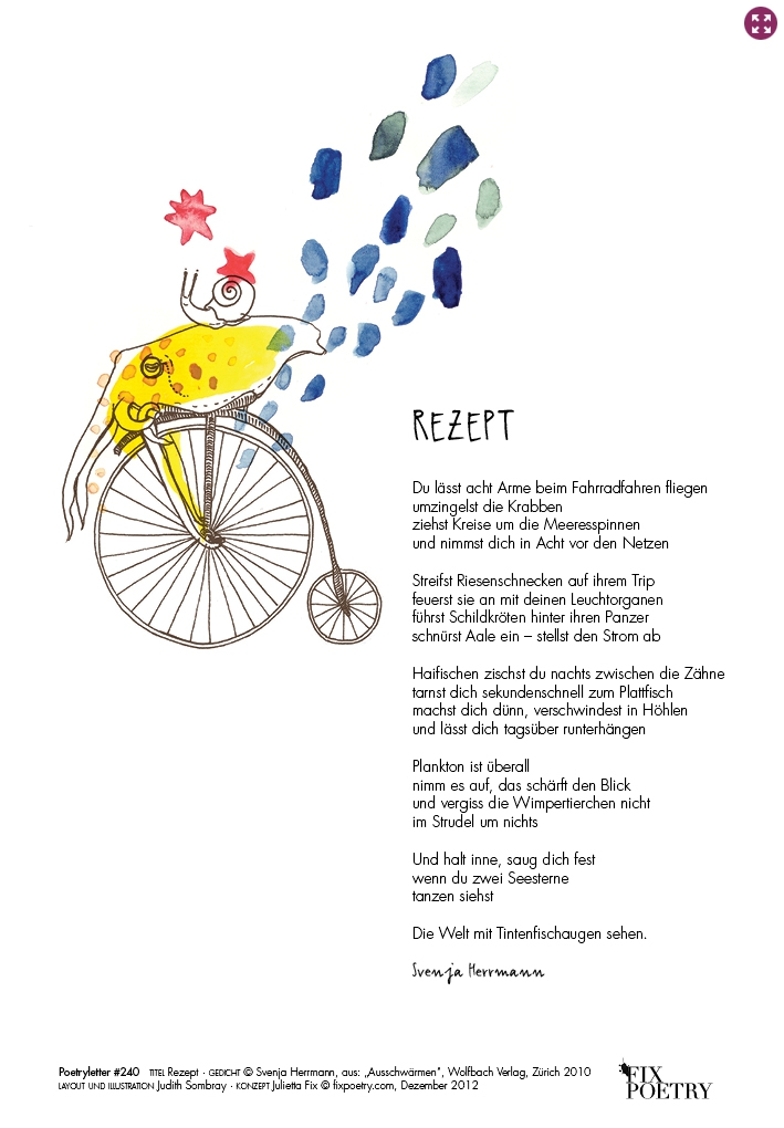 Poetryletter 240, Svenja Herrmann, Judith Sombray
