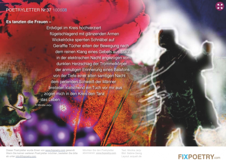 Poetryletter 37, Monika Jarju, Sabine Georg